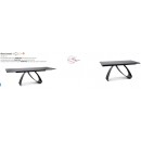 Стол обеденный SIGNAL DIUNA черный/черный мат 160-240/90